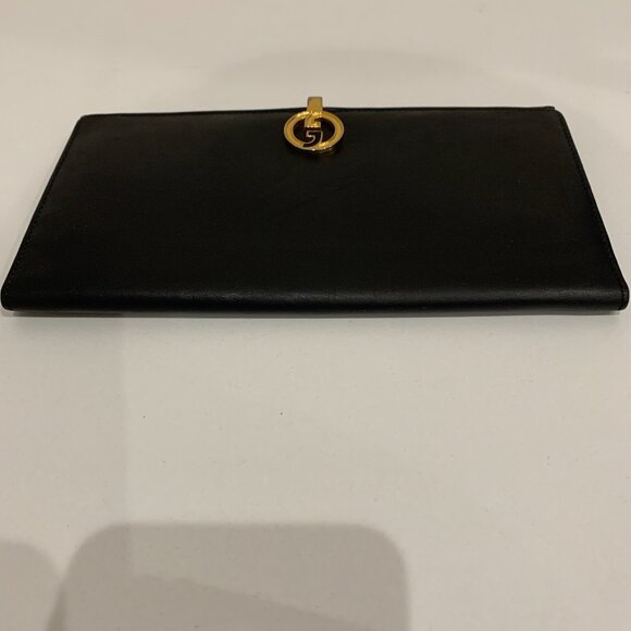 Gucci Black Bifold Long Wallet Sku#84285 (Gently used) - Picture 3 of 10
